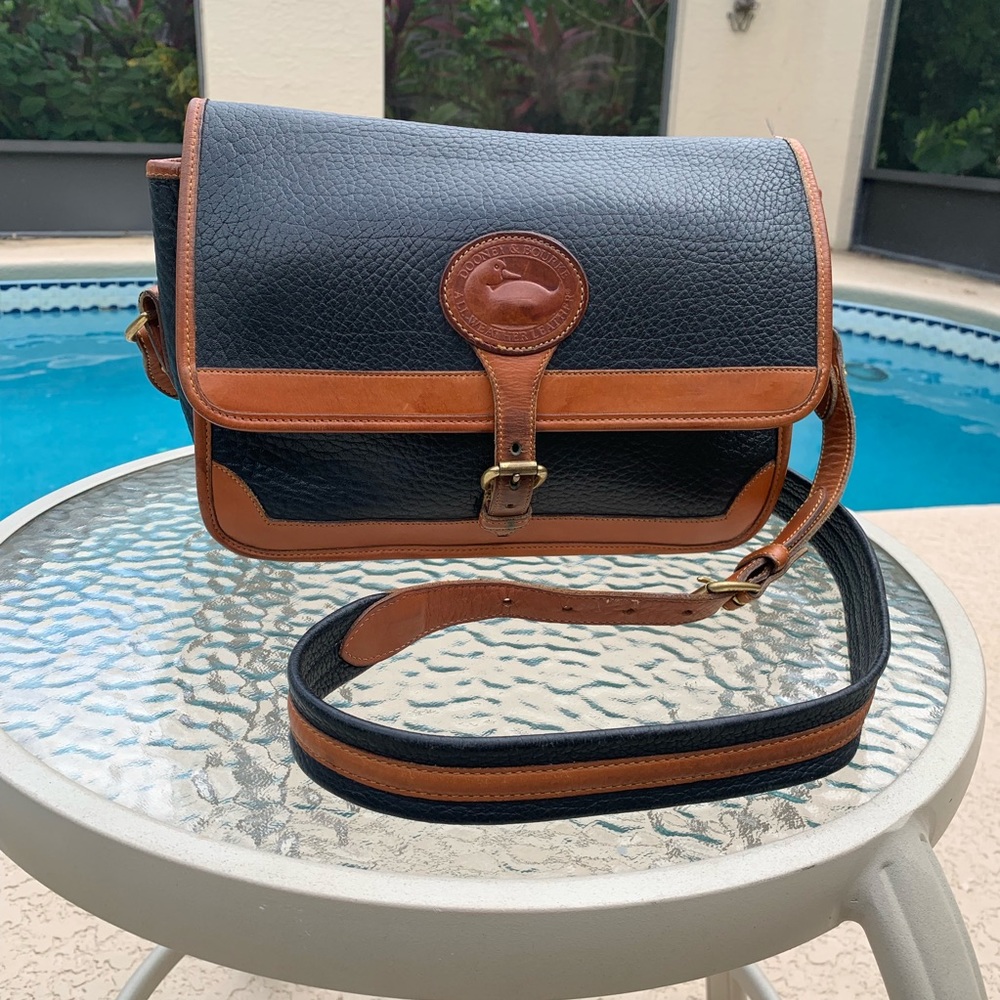 Vintage black and brown Dooney and Bourke